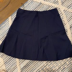 J.Crew Navy Fluted Skirt